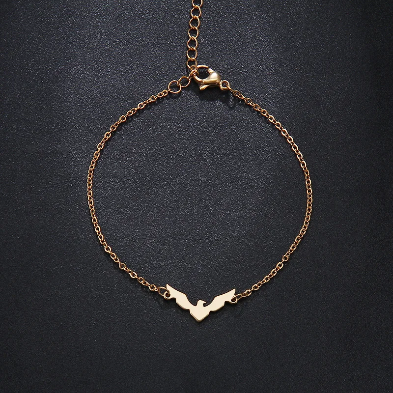 CACANA Stainless Steel Bracelet For Women Man Bird Gold And Silver Color Pulseira Feminina Lover's Engagement Jewelry