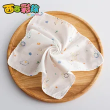 Новинка, 5 шт., хлопок, непромокаемые детские нагрудники с героями мультфильмов, 2 слоя, мягкий детский слюнявчик для кормления, полотенце для детей 0-24 месяцев