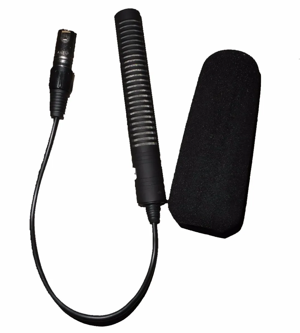 PhantomPowerXLR3PinMaleInterviewMicrophoneShotgunMicforZOOMH4NDigitalRecorder