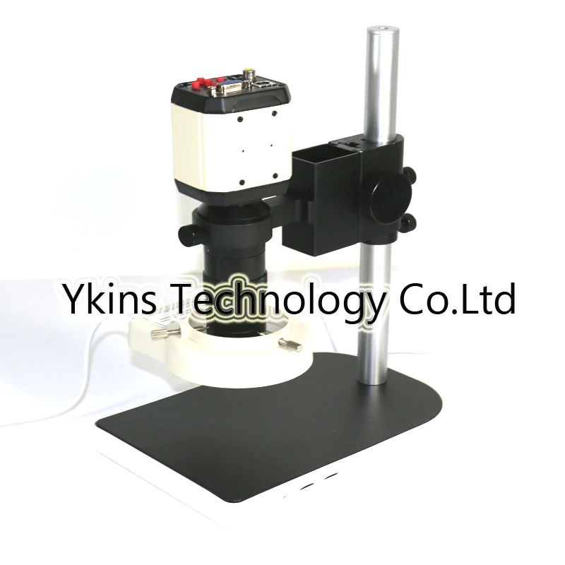 

2MP HD 3 in1 Digital Industrial Microscope Camera VGA USB CVBS TV outputs+56 LED ring Light+130X C mount lens