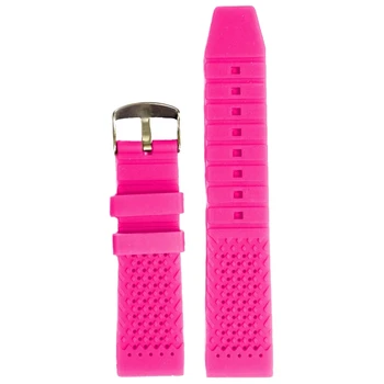 

20mm Hot Pink Color Silicone Jelly Rubber Ladies Watch Band Straps WB1051R20JB Spring Bar and spring bar removal tool included