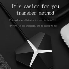 4-port USB 3.0 Hub Adapter, Splitter For Android, For IPhone, For Tablet Support 2TB Mobile HDD