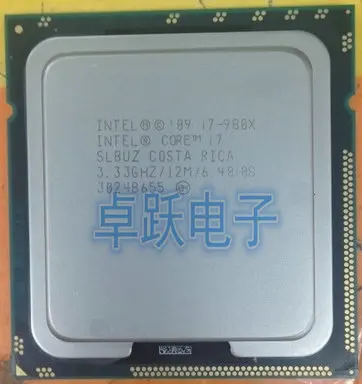 Intel i7-980X i7 980X3,33 GHz 12MB 6 ядер Socket 1366 6,4 GT/s) шестиядерный настольный процессор