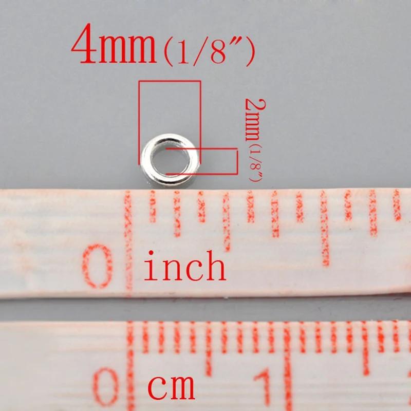 100 шт Серебряные закрытые прыгающие кольца 12 мм круглые закрытые кольца для изготовления ювелирных изделий ожерелье браслет DIY Аксессуары для рукоделия - Цвет: 4mm 500pcs