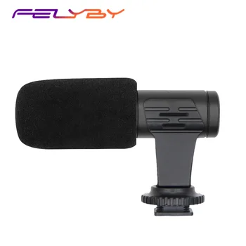 

FELYBY MIC-06 Mini Professional Condenser Microphone Wired Video Recording Interview Mic For DSLR Camera Filmmaking