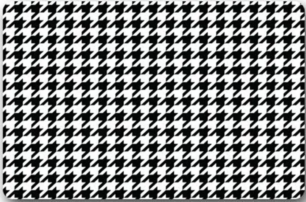

CHARM HOME Custom Classic Houndstooth Decorative Doormat Indoor/Outdoor Doormat 23.6"X 15.7"Non-Woven Fabric Decor Rug Floor Mat