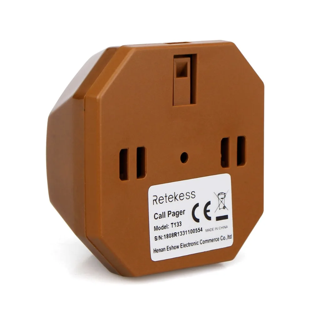 Call Pager Wireless Waiter Call Button Bell Transmitter 433MHZ For Restaurant Cafe Bar Club Hotel Clinic Retekess 5Pcs T133