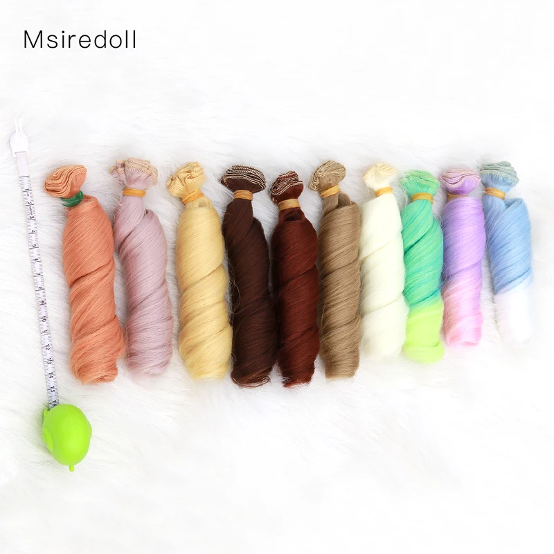 Парик для шарнирной куклы Msiredoll 1 шт. 15*100 см искусственные волосы 1/3 1/4 1/6 1/12