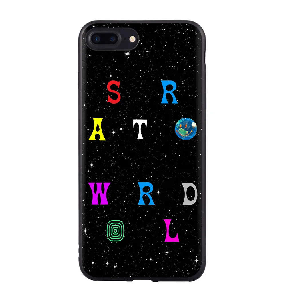 Чехол для телефона Travis Scott Astroworld для Apple iPhone X XS Max XR 8 Plus 7 Plus 6 6S Plus 5 5S SE мягкий силиконовый черный чехол