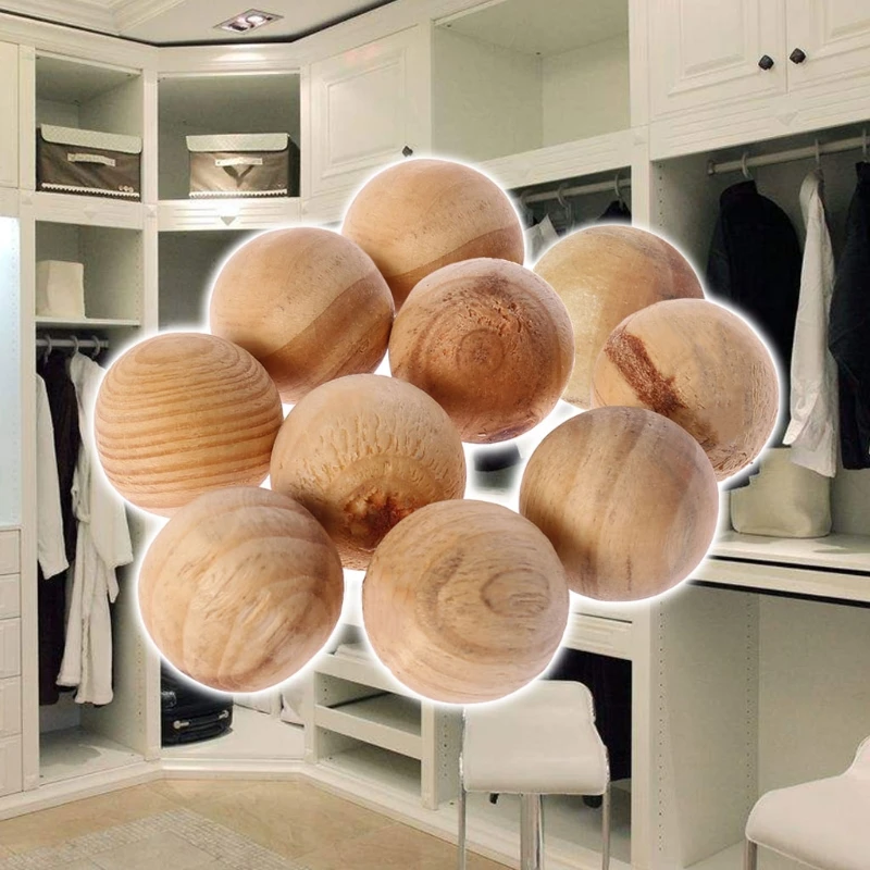 Прочный 10 шт натуральные шарики из кедрового дерева от моли камфора репеллент шкаф для одежды ящик