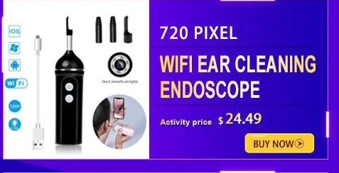 Wi-Fi Ear Otoscope камера USB визуальный наушник для чистки ушей бороскоп для удаления ушей инструмент Инспекционная камера для iPhone Android PC