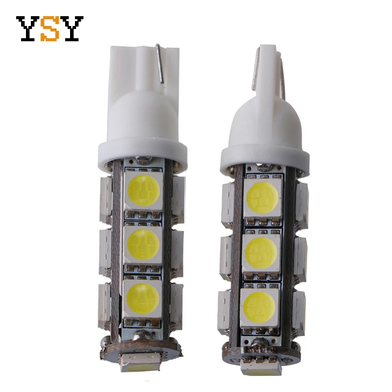 100 шт. T10 13SMD 5050 194 W5w супер яркий светодиодный Клин сигнальная Поворотная лампа светодиодная лампа