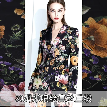 

114cm heavy silk fabric 30mm silk heavy satin fabric smooth cheongsam suit silk fabric material wholesale silk cloth