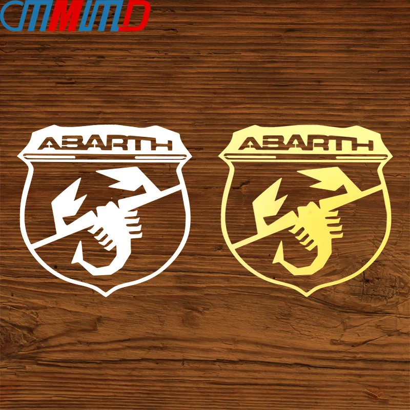 Car Styling 3D Metal Italy Abarth Scorpion Nickel Car Stickers Badge Emblem Decalcomania Sticker Per Fiat Viaggio Abarth Punto 124 125