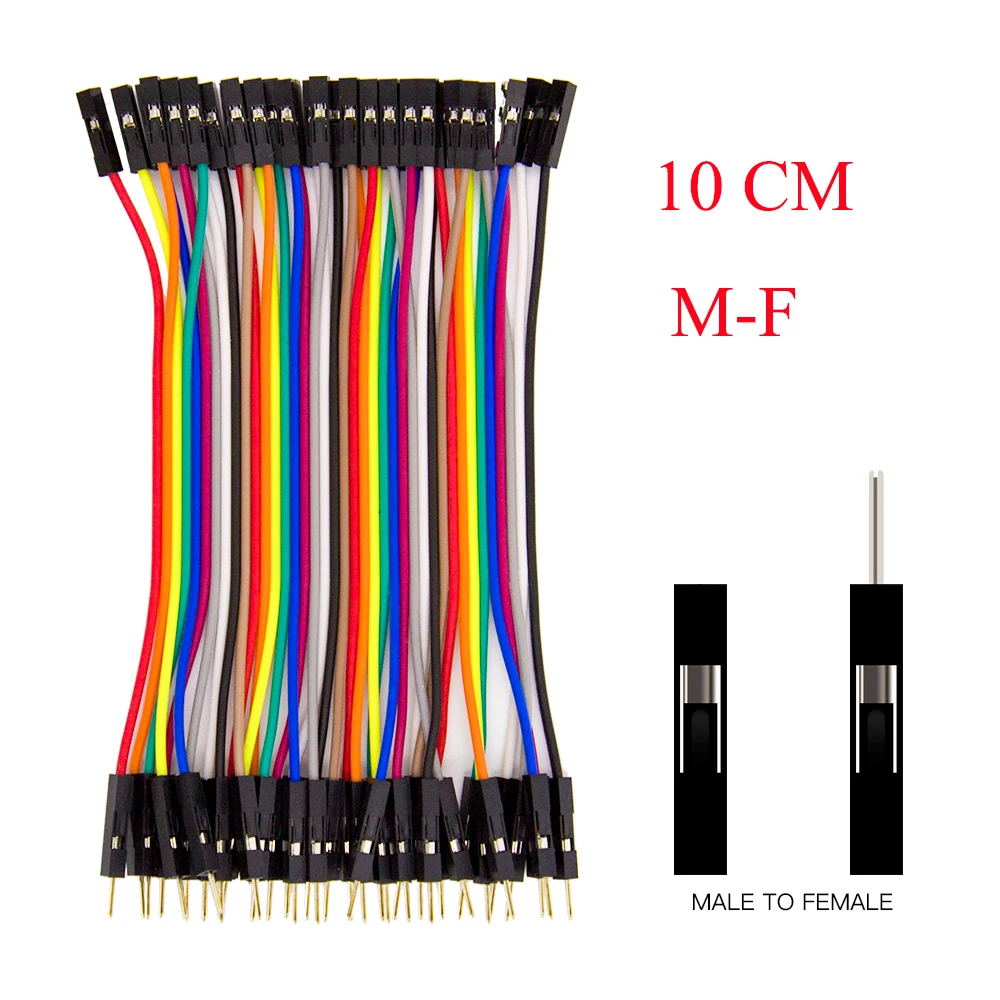 Dupont Line 10 см/20 см/30 см/40 см мужской/женский-мужской или женский-Женский Соединительный провод Dupont кабель для arduino DIY KIT - Цвет: 10CM F-M