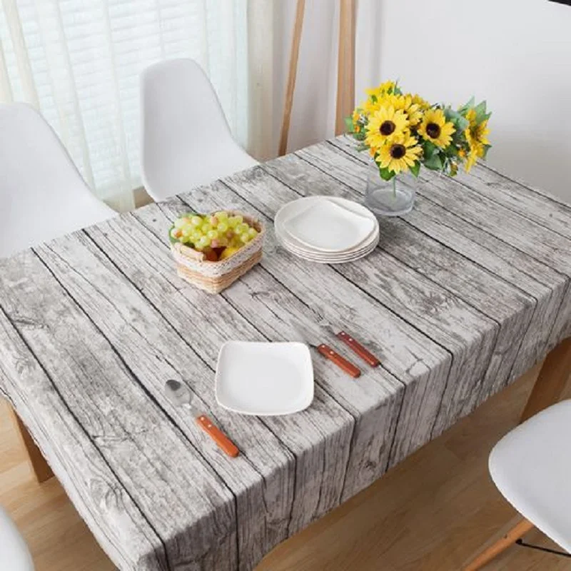 Скатерть из льна и хлопка с рисунком дерева|table cover|kitchen table covertablecloth linen |