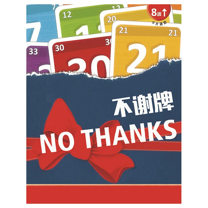 

Funny Board Game 3-7 Player No Thanks Board Game For Family/Party/Friend Send Children Gift