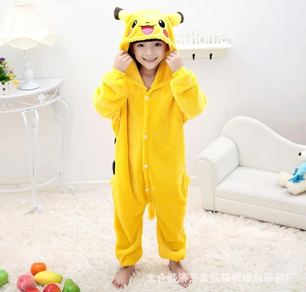 Pikachu Cosplay mono pijamas traje para niños niñas niños Onesie ropa de dormir trajes de Halloween|halloween costume|pajamas costumespikachu cosplay - AliExpress