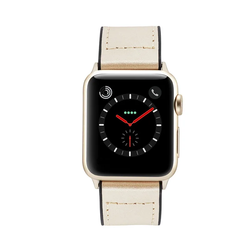 Пояса из натуральной кожи замена ремешок Совместимость с iWatch серии 4 3 2 1 для браслет или ремешок для ручных часов Apple 42/38/44/40 мм аксессуары