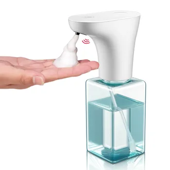 

Fashion 450Ml Automatic Liquid Soap Dispenser Smart Sensor Touchless ABS Electroplated Sanitizer Dispenser For Kitchen Bathroom