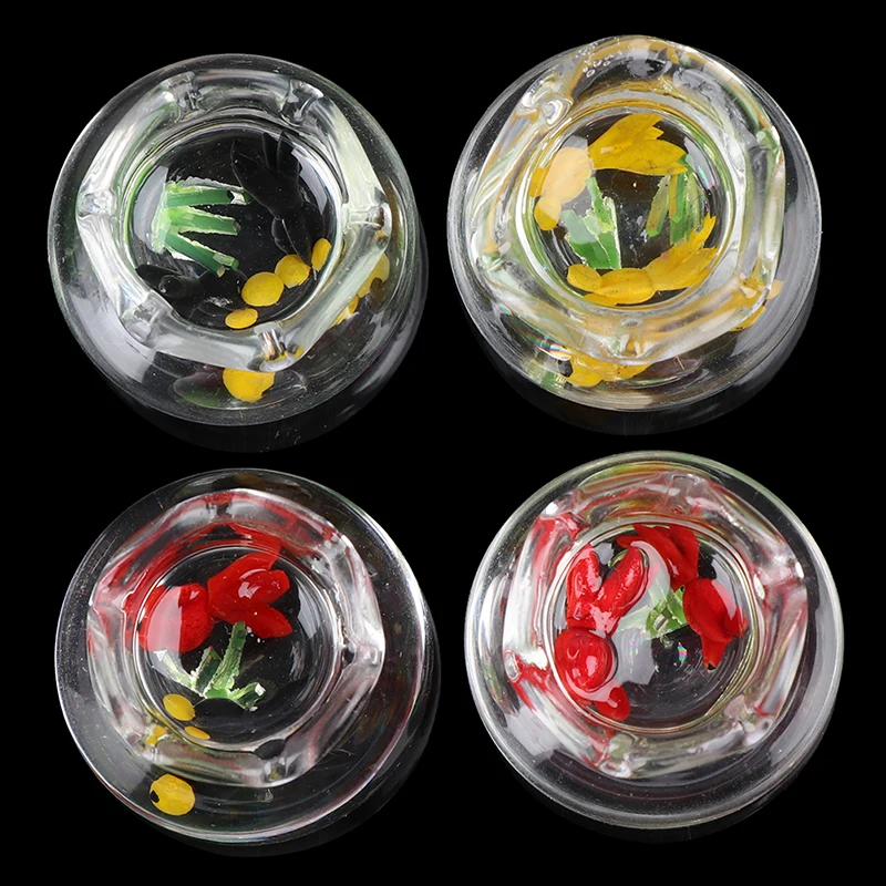 

Transparent 1:12 Glass Fish Tank Mini Dollhouse Aquarium Dollhouse Home Ornaments Kids Toys Miniature
