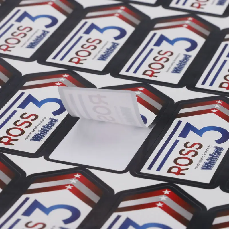 Индивидуальные прозрачные наклейки водостойкая самоклеящаяся этикетка печатный логотип
