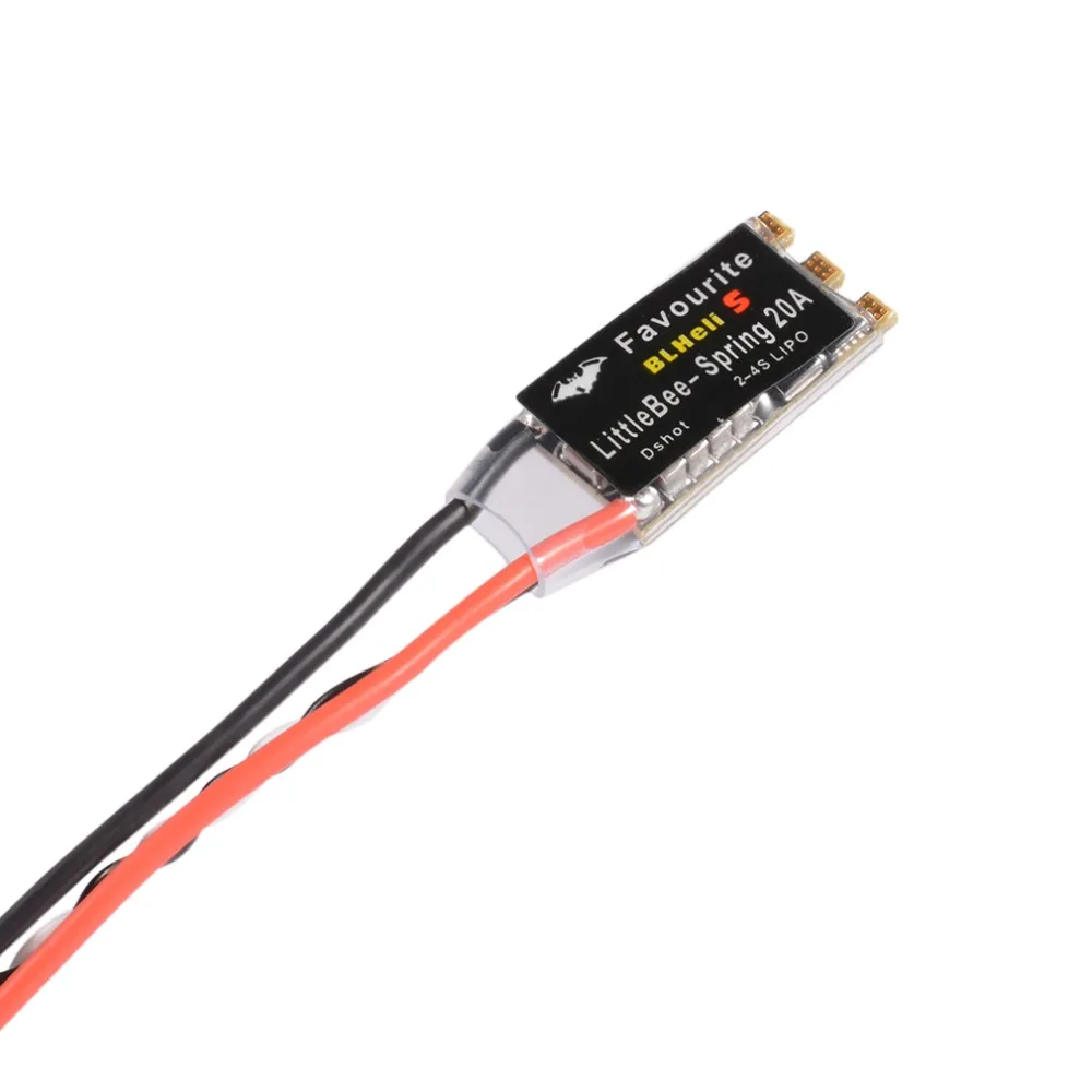 4 шт. FVT Favourite 20A LittleBee 20A-S ESC BLHeli_S OPTO 2-4S поддерживает Mulitshot OneShot125 Oneshot42 Запчасти для мультикоптеров