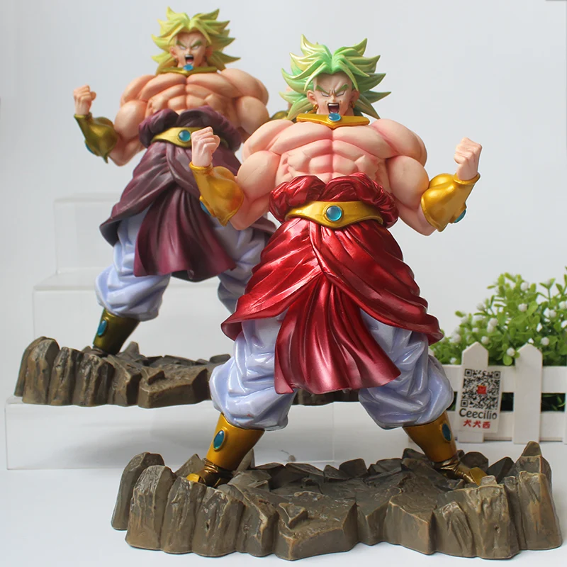 

2 color Dragon Ball Z Broly Figurine The Legendary Super Saiyan PVC Collection Model Figure 25cm