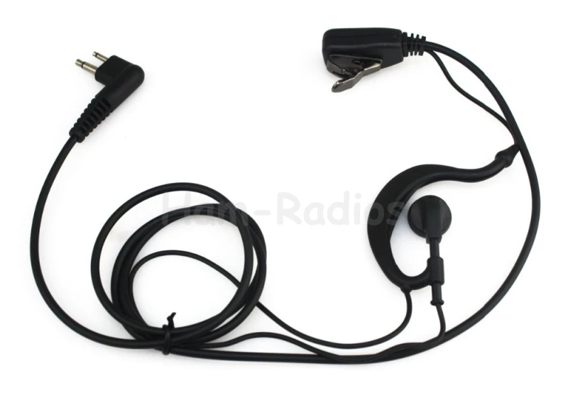 New Black 2 PIN Earpiece for Motorola Radio GP2000, GP2100, GP300, GP308, GP68, GP88, PRO1150, PRO2150, PR EP450 EP350 Hot Black