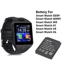2018 High Quality 3.7V 380mAh SmartWatch Rechargeable Li-ion polymer battery For DZ09 V8 Q18 A1 Smart Watch Battery Dropshipping