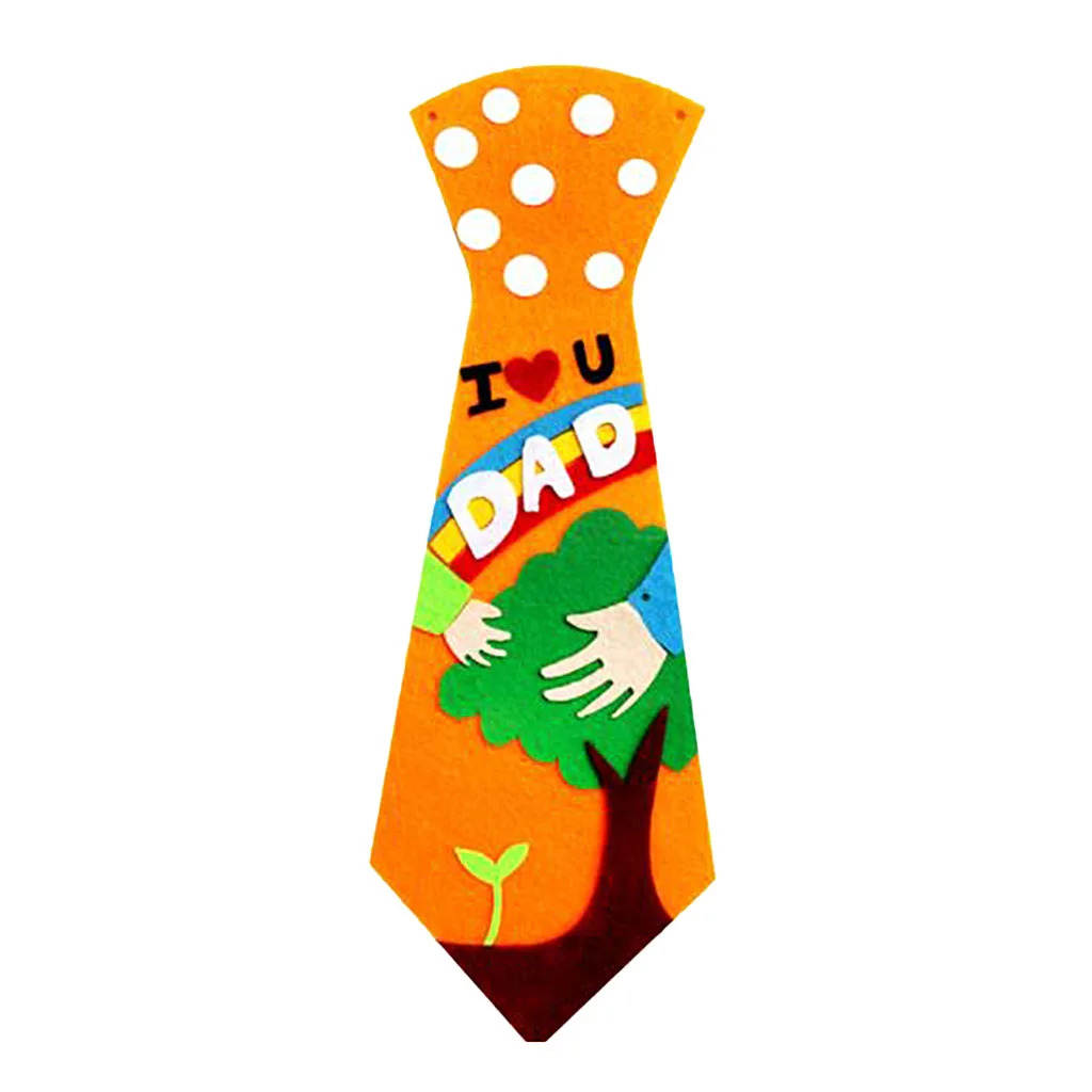 Kids Handmade Neck Tie Non Woven DIY Patch Toy