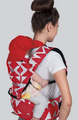 Акция! Кенгуру hipseat рюкзаки хлопок+ полиэстер portabebe эргономичный Baby Carrier - Цвет: Красный