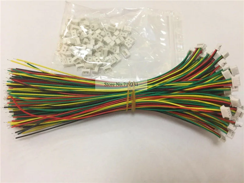 

100 SETS JST PH 1.25MM 4 Pin Male&Female Connector plug with Wires Cables