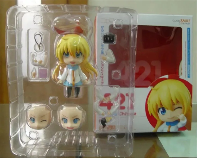 Super Kawaii Anime Figuras Toys Nisekoi Kirisaki Chitoge Nendoroid Figures Model Toys Dolls Gift for Kids Children 10cm  (6)