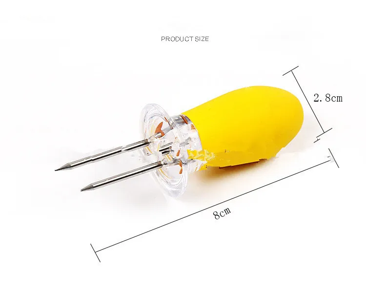 1 шт. держатели кукурузы шампуры Кукуруза в початках хот-дог мясо кухонные вилки Барбекю Питание гигиенические палочки OK 0579