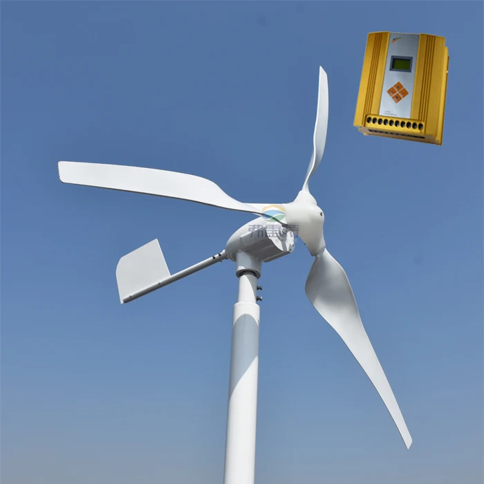 

Start up 2.0m/s Max 800W Wind Turbine rated power 600w windmill with wind solar hybrid MPPT 12v 24v AUTO controller for home