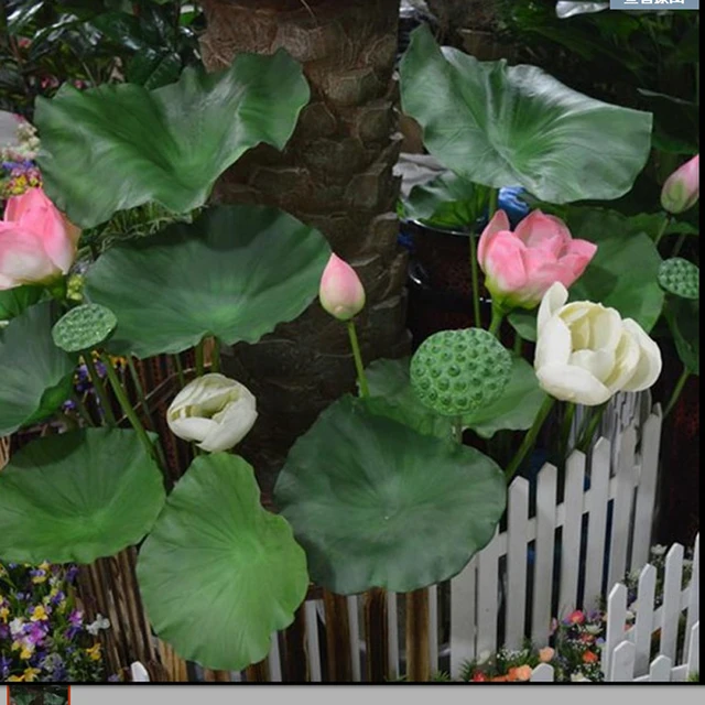 Buy Simulation lotus leaves artificial flowers single