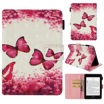 

Smart case for 2018 new Amazon kindle paperwhite 4 10th e-reader PU Leather kindle case Card slot Paperwhite 4 cover Shell Funda