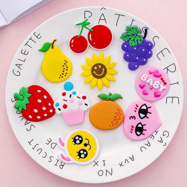 Cartoon & fruit silicon fridge magnets