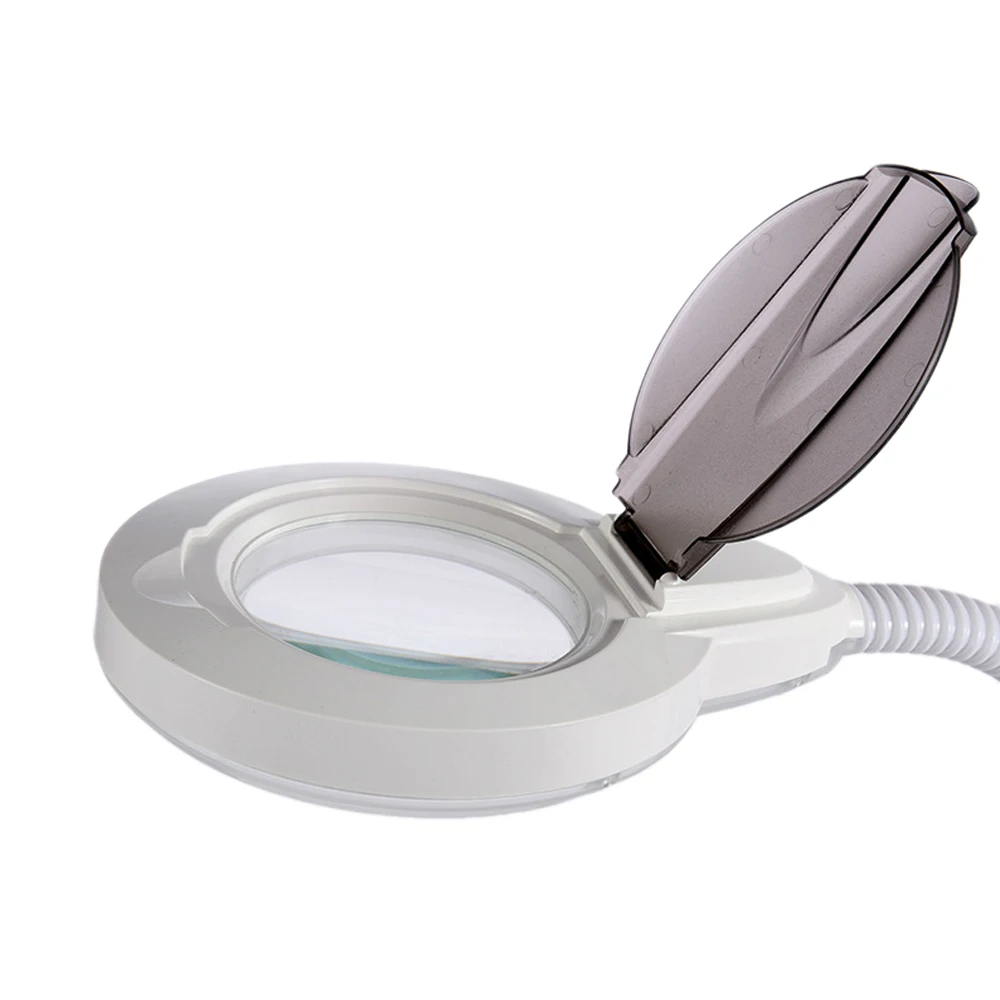 Super Bright LED Magnifying Lamp Adjustable 3X 5X Glass Cold Light Magnifier Foldable Design for Nail Art Tatoo Beauty Arts Tool