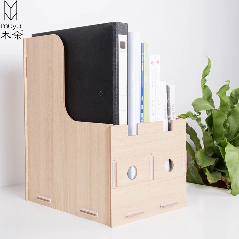Desktop storage box, desktop bookshelf, paper file sorting box, office