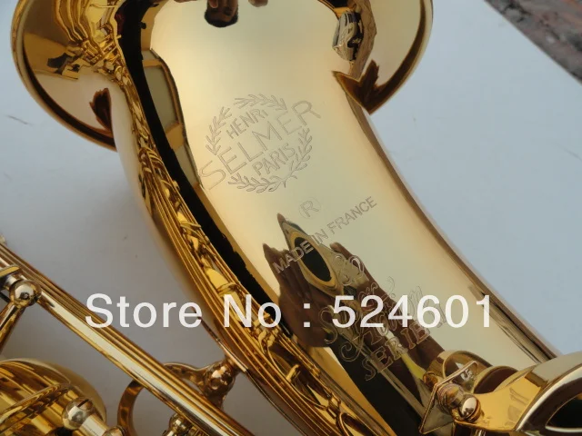 Best price at $399 Cheap Brand France Selmer Sax Professional Bb Tenor Saxophone Instruments Super Action 80 Series II Gold Plated Surface