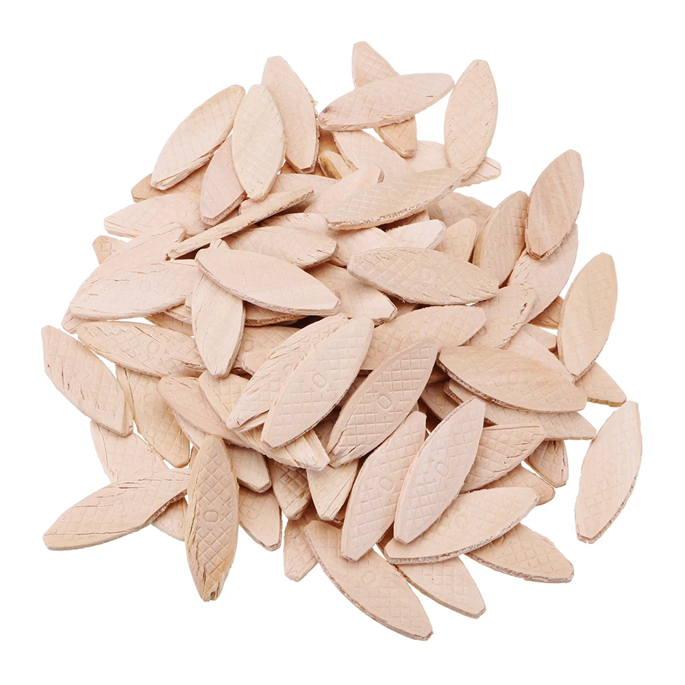 HILDA 100pcs No. 0#/10#/20# Assorted Wood Biscuits for Tenon Machine Woodworking Biscuit Jointer