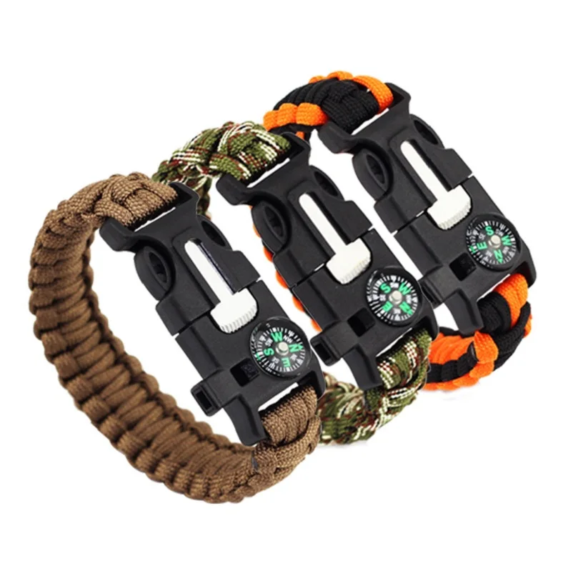 4 في 1 مضفر سوار Paracord متعددة وظيفة بقاء حبل سوار في الهواء الطلق التخييم الإنقاذ الطوارئ أساور للرجال النساء 4 في 1 مضفر سوار Paracord متعددة وظيفة بقاء حبل سوار في الهواء الطلق التخييم الإنقاذ الطوارئ أساور للرجال النساء