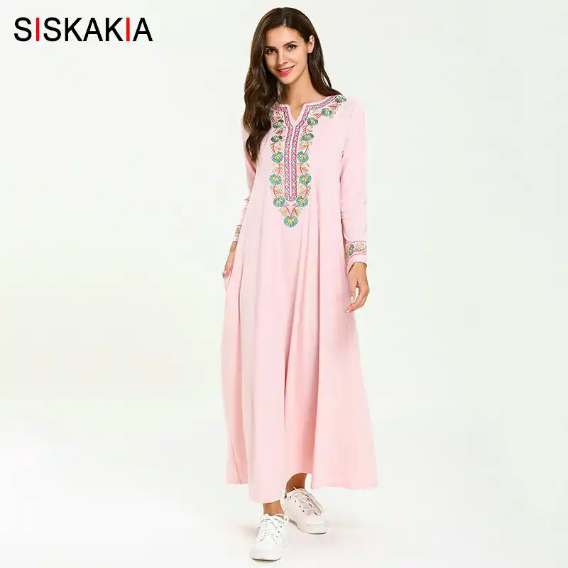 ladies pink maxi dresses