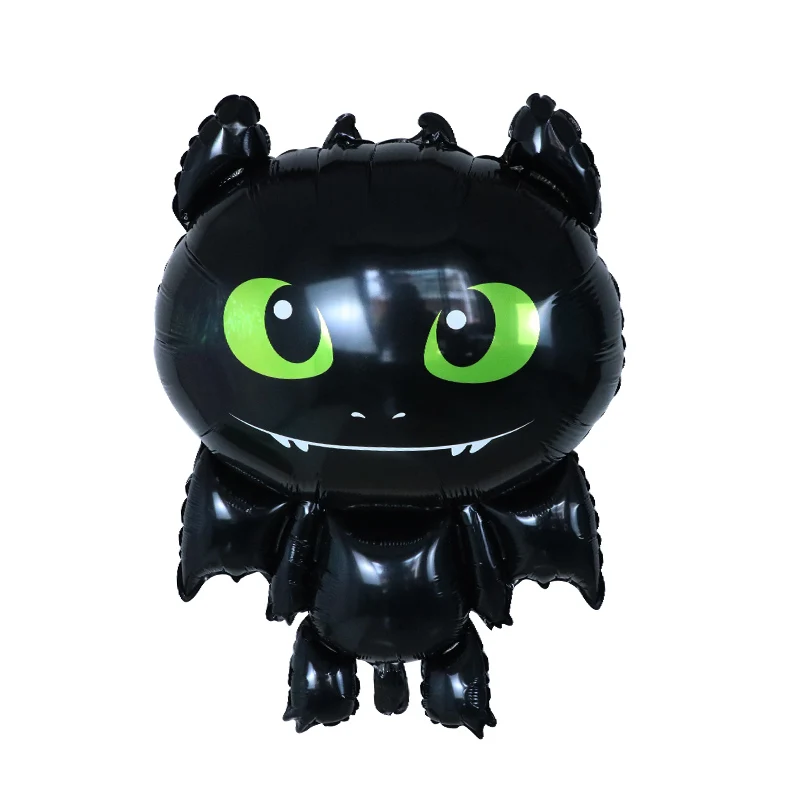 

1pc How to Train Your birthday Dragon Balloon Black Dragon Toothless Balloon Ceremony Birthday Party Baby Boy Theme Decorative