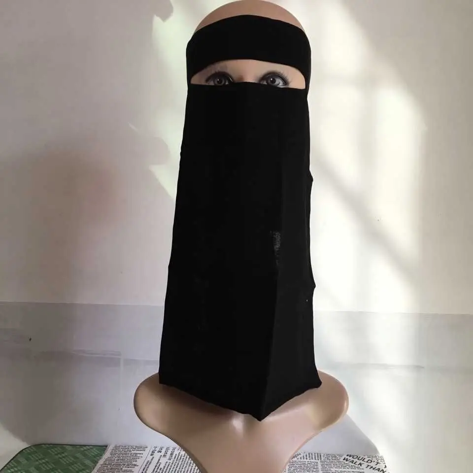 

H1052 one layer chiffon niqab, muslim hijab scarf,face mask,fast delivery