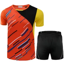 Женские мужские теннисные майки быстросохнущие дышащие спортивные уличная сорочка наивысшего качества для бадминтона и настольного тенниса одежда WU68