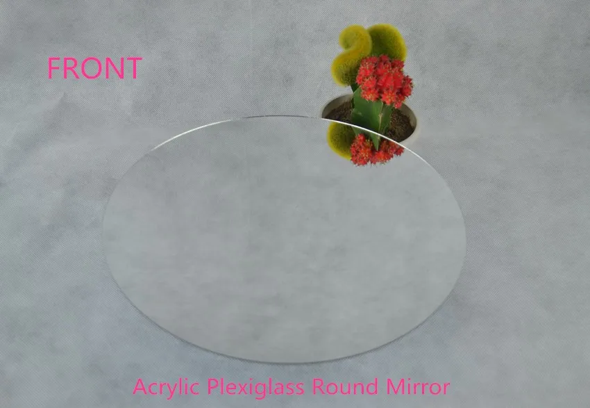 8 шт. акриловые зеркала круглый диаметр 400x3 мм Пластик PMMA свадебный торт домашний отель декоративные линзы и не легко сломать