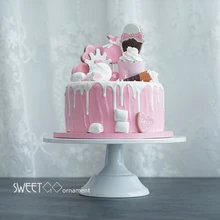 Grand baker basamento bianco attrezzi делла дель фонденте посуда для выпечки decorazione di una tavolo da dessert pops